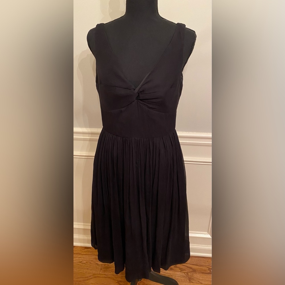 Size 8 100% silk J Crew Little Black Dress